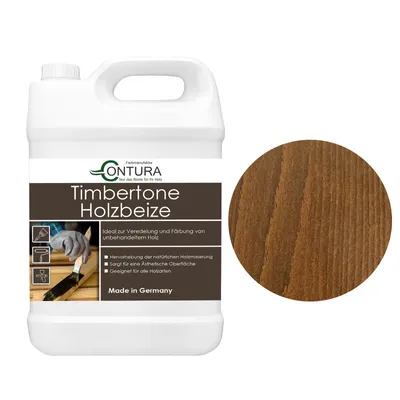 Produktbild von Contura Holzbeize 5Liter Holzfarbe Tischler Positiv Beize Holz Farbe Wasserbeize Parkett - Amerikanisch Nussbaum