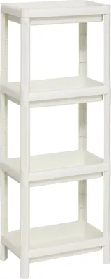 Obrázek produktu pro Úzký koupelnový regál NIV z plastu, 4 úrovně, 37,5 x 22,5 x 100 cm