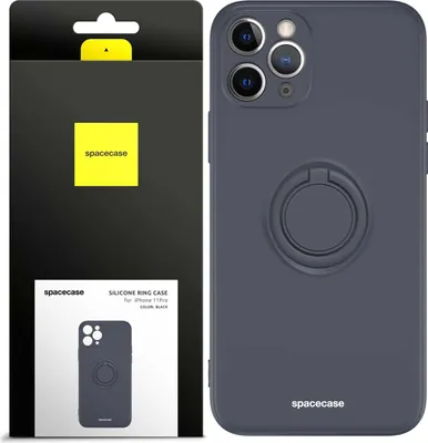 Immagine prodotto di SPACECASE Custodia ad anello in silicone per iPhone 11 Pro Nero