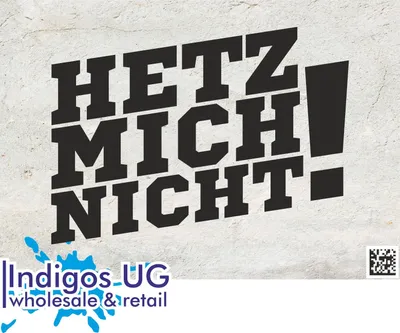 Produktbild von Aufkleber / Autoaufkleber - JDM / Die cut / Auto / OEM - Hetz mich nicht! - 210x160mm schwarz - Heckscheibe / Heckscheibenaufkleber