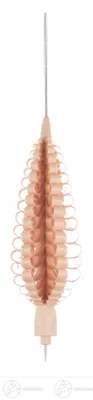 Produktbild von Ersatzteile & Bastelbedarf Spanbaum mit Bohrung und Pyramidennadel BxHXT 4x14x4 cm NEU