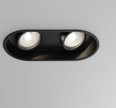 Produktbild von Astro Minima - Einbau-Doppel-Downlight Matt Black, GU10