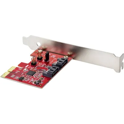 Productafbeelding van Renkforce RF-4679590 RAID-controller met 2 poorten, PCIe x4. Geschikt voor (SSD): SATA SSD, inclusief low-profile montageplaat
