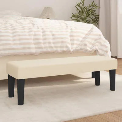 Produktbild von "im Angebot" Sitzbank Creme 100x30x30 cm Stoff - Gartenbänke CC15646