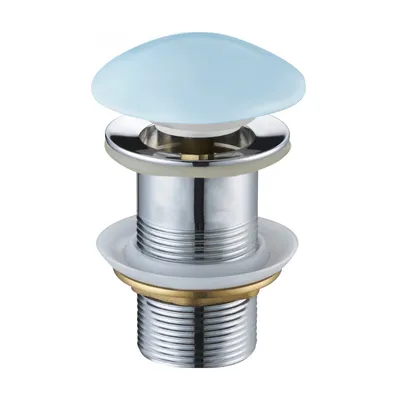 Produktbild von Mexen runder Klick-Klack-Stöpsel, Keramik blau matt - 79910-49