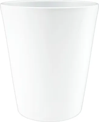 Produktbild von Leni Vasa Blumentopf Keramik Übertopf rund konisch Ø 19cm Weiß matt Hydrokultur Pflanztopf für Zimmerpflanzen Outdoor Indoor