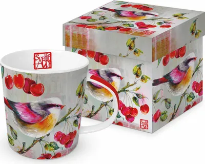 Produktbild von PPD Trend Mug Josefine, Vogel in Geschenkbox, Tasse, Teetasse, Kaffee Becher, 350 ml, 603941
