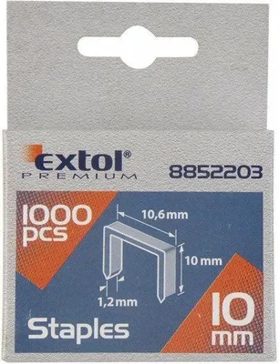 Immagine prodotto di Graffette, confezione da 1000 pezzi, 12 mm, 10,6x0,52x1,2 mm