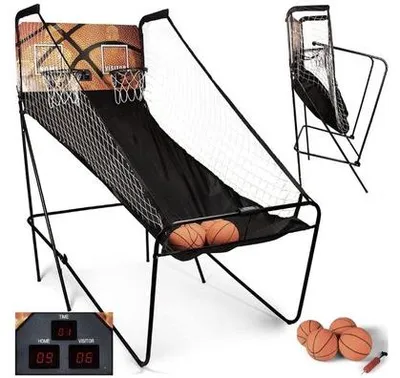 Immagine prodotto di Macchina da basket elettronica 2022, 4 palloni, tabellone segnapunti, 8 giochi