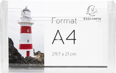 Image de Exacompta 5x Distributeur de prospectus horizontal A4 Cristal 65658D