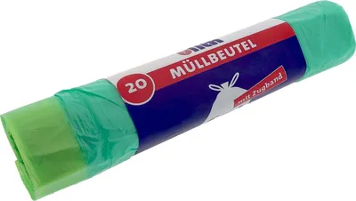 Obrázek produktu pro Odpadkový pytel 60 l zelený  se stahovací šňůrkou