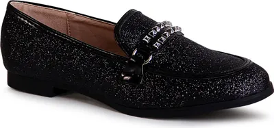 Produktbild von topschuhe24 1740 Damen Glitzer Halbschuhe Ballerina , Farbe:Schwarz, Größe:36 EU