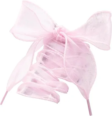 organza schnuersenkel rosa