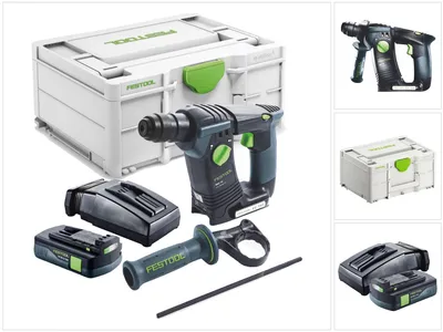 Immagine prodotto di Festool BHC 18-Basic Trapano a percussione a batteria 1,8J SDS Plus Brushless 18V + 1x Batteria 3,0Ah + Caricabatterie + Systainer