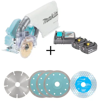 Produktbild von Makita Akku-Diamantschneider 18V DCC500 Komplettset – inkl. Power Source Kit (2x