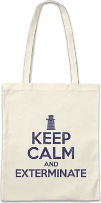 Produktbild von Urban Backwoods Keep Calm And Exterminate, Stofftasche, Farbe: Beige