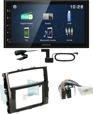 Produktbild von Kenwood DMX129DAB DAB+ Bluetooth USB Einbauset für Mitsubishi Pajero ab 2015