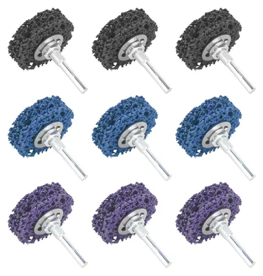 Zdjęcie produktu dla Tarcza ścierna, 50 mm, 9 sztuk, tarcza do czyszczenia, tarcza do szlifierki kątowej