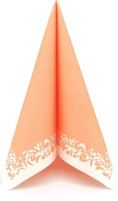 Produktbild von Airlaid Serviette Romantique in Apricot, 40 x 40 cm, 50 Stück - APARTina