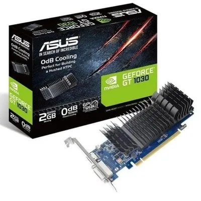 Produktbild von ASUS GT1030-SL-2G-BRK, GeForce GT 1030, 2 GB, GDDR5, 64 Bit, 1920 x 1200 Pixel, PCI Express 3.0