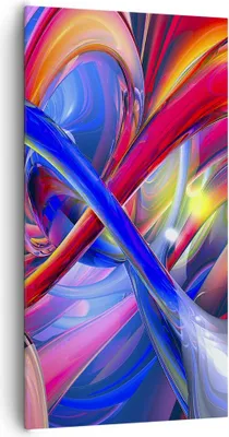 Produktbild von Bild auf Leinwand - Leinwandbild - Abstrakt grafik grafiken farben - 65x120cm - Wand Bild - Wanddeko - Leinwanddruck - Bilder - Kunstdruck - Leinwand bilder - Wandkunst - PA65x120-2294