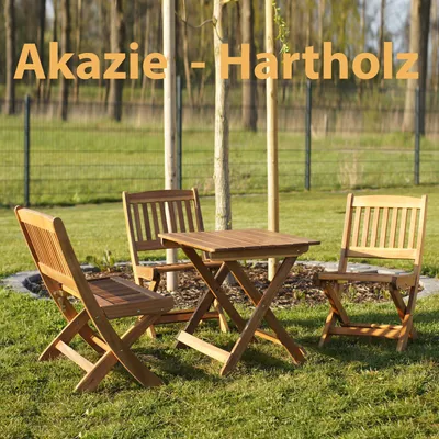 Produktbild von Kindersitzgruppe 4 teilig aus Akazienholz