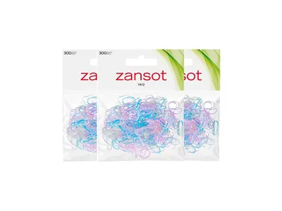 Obrázek produktu pro Zansot 3× mini gumičky do vlasů, 300 ks, vícebarevné
