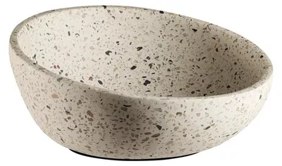 Produktbild von APS 30081 Dekoschale/Obstschale TERRAZZO - Beton, Ø 26 cm, Höhe 7,5 / 13 cm, 1,7 Liter, Terrazzooptik