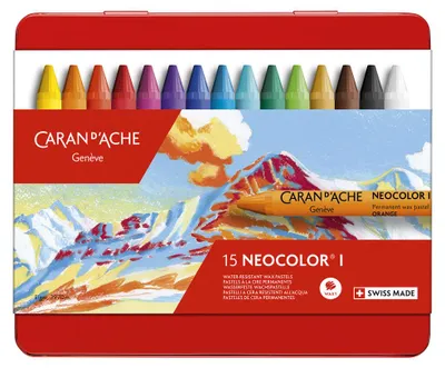 Obrázok produktu pre CARAN D'ACHE 7000315 CARAN D'ACHE voskové pastelky NEOCOLOR I, škatuľa 15 ks
