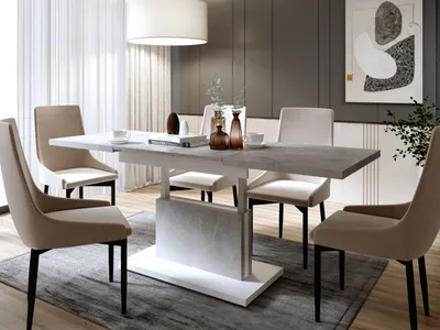 Produktbild von Design Couchtisch DA-888 höhenverstellbar ausziehbar 120 bis 200 cm Tisch Esstisch Wohnzimmertisch