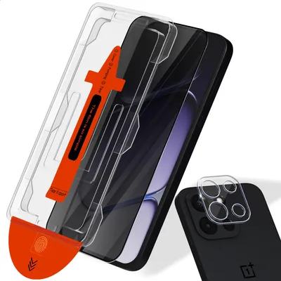 Produktbild von 1-Pack OnePlus Nord 6 Privacy Displayschutzfolie Privacy & 1-Pack Kameraschutz - Gehärtetes Glas | [Automatische Installation] - Blasenfrei