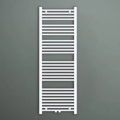 Produktbild von Mai & Mai Design Badheizkörper 50x140cm Weiß Seitenanschluss & Mittelanschluss Handtuchtrockner Röhrenheizkörper Badheizung Ohne Heizstab
