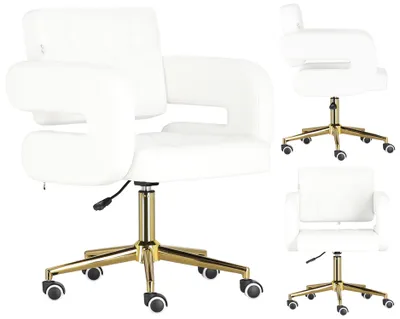 Produktbild von Kosmetik Friseurhocker mit Rückenlehne SPA Mobilstuhl Amalfi