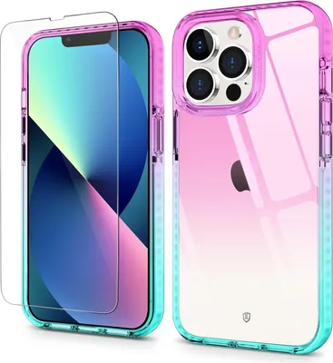 Obrázok produktu pre Puzdro pre Apple iPhone 13 Pro 5G ružová modrá + sklo