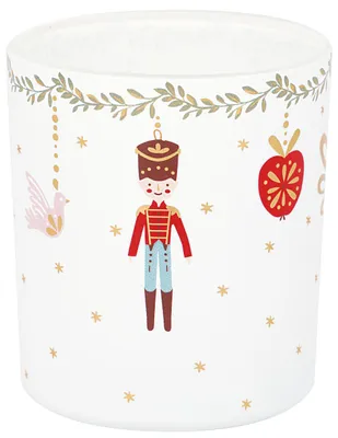Obrázok produktu pre Skleněný svícen Cindarella Xmas White malý