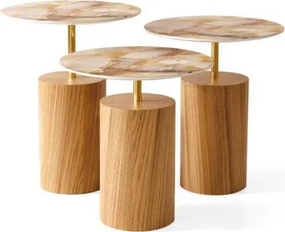 Obrázek produktu pro Konferenční stolky Konferenční stolky Odkládací stolky Designový stolek do obývacího pokoje 3 ks.