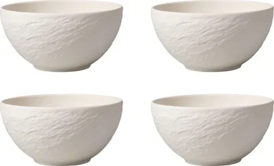 Obrázok produktu pre Villeroy & Boch Manufacture Rock Bol biely Ø 14,0 cm sada 4 ks