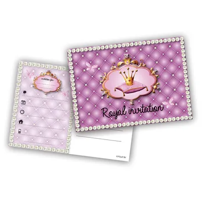 Produktbild von 6 Prinzessin Einladungskarten