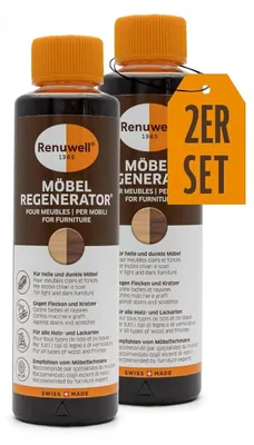 Produktbild von Renuwell Möbel-Regenerator Holzpflegemittel Spar-Set 2 x 270 ml