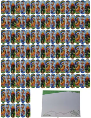 Produktbild von Bunte Dino Kinderpflaster 120 Stück – Fröhliche Wundversorgung für kleine Abenteurer – Hautfreundlich & wasserabweisend