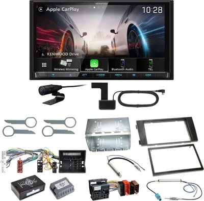 Produktbild von Kenwood DMX8021DABS Android Auto CarPlay Einbauset für Audi A6 4B Facelift