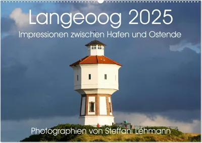 Produktbild von Langeoog 2025. Impressionen zwischen Hafen und Ostende (Wandkalender 2025 DIN A2 quer), CALVENDO Monatskalender