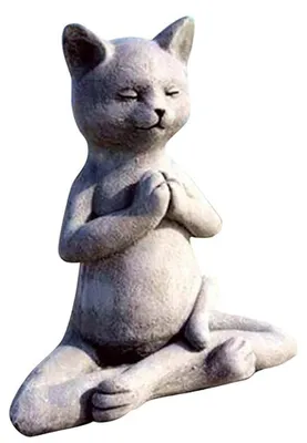 Produktbild von Buddha-Statue, sitzend – Hundestatue – Denkmal für Haustiere – Dekoration für die Meditation – Harz – 13x11x7,5 cm – Meditationsbild