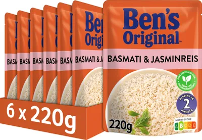Produktbild von BEN'S ORIGINAL™ Express Basmati & Jasminreis 6x220g