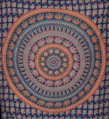 Produktbild von Orientalhaus Mandala Tagesdecke XXL Indisch Baumwolle