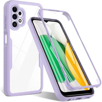 Obrázek produktu pro Pouzdro na mobil Samsung Galaxy A13 4G s ochrannou fólií na displej, barva: fialová