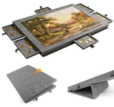 Zdjęcie produktu dla Mata do puzzli 1000 elementów z 6 szufladami stojak osłona