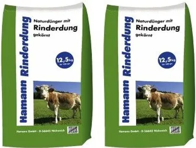 Produktbild von Hamann Mercatus Naturdünger mit Rinderdung 2 x 12,5 kg