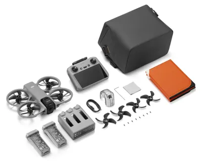 Obrázok produktu pre DJI Avata 360 Fly More Combo (RC 2), 4 rotory/rotorov, 64 MP, 6000 x 3000 px, 13500 m, 2700 mAh, Šedá