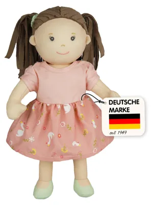 Obrázek produktu pro Hadrová panenka ''Lucie'' s šaty a vlasy, které lze upravit, 32 cm